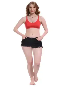 Womens Pure Cotton Sports Bra for Gym, Athletic, Yoga