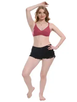 Non-Wired Full Cup Multiway T-shirt Bra in Blush Pink